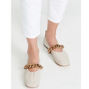 Stella McCartney  Gold Chain Women's Flats